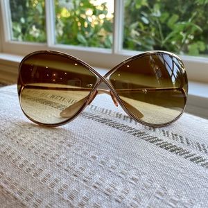 Tom Ford Miranda FT0130 Butterfly Sunglasses- Gold